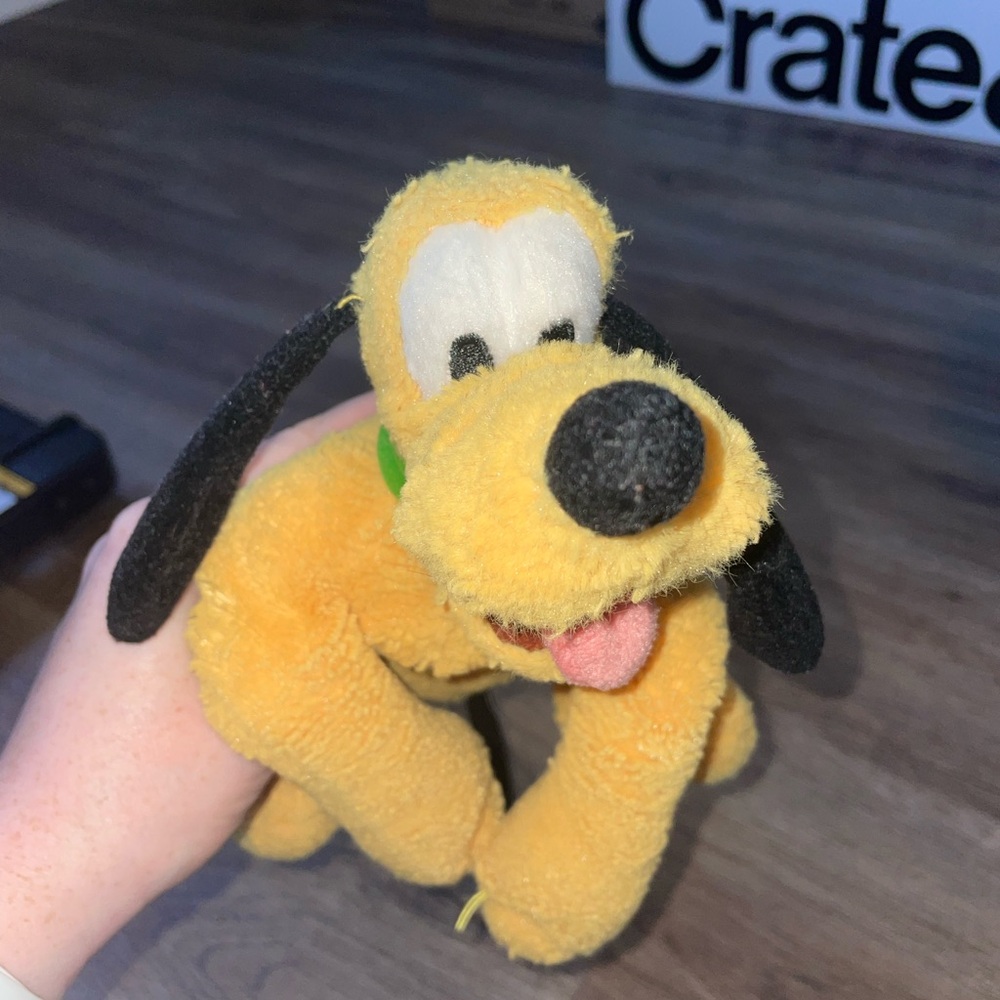 Pluto Plush Dog Toy - Yellow and Black